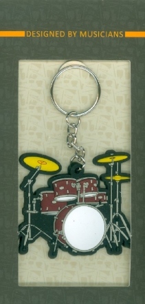 Schl�sselring-Anh�nger Schlagzeug (rot)