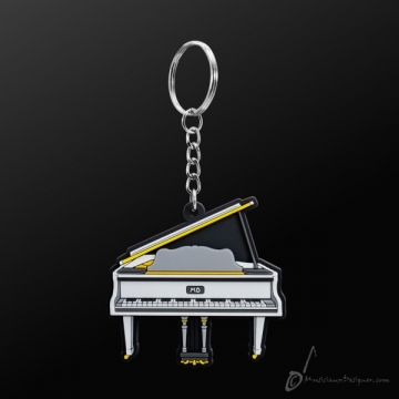 Schl�sselring-Anh�nger Fl�gel von vorne gro� (wei�)