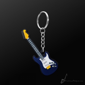 Schl�sselring-Anh�nger E-Gitarre (blau)