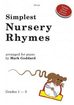 Simplest Nursery Rhymes for piano (with text)