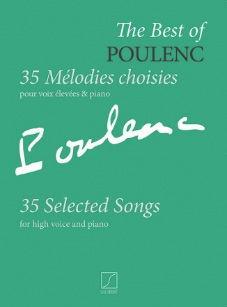 The Best of Poulenc  pour voix leve et piano