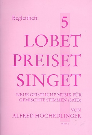 Lobet preiset singet Band 5 fr gem Chor a cappella (z.T. mit Instrumenten) Spielpartitur Instrumentalstimmen