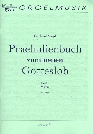 Prludienbuch zum neuen Gotteslob Band 4 Maria fr Orgel