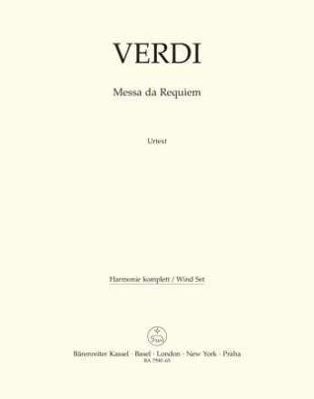 BA7590-65 Messa da Requiem fr Soli, gem Chor und Orchester Harmoniestimmen
