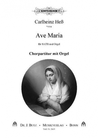 Ave Maria fr gem Chor und Orgel Partitur