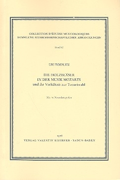 Die Holzblser in der Musik Mozarts und ihr Verhltnis zur Tonartwahl
