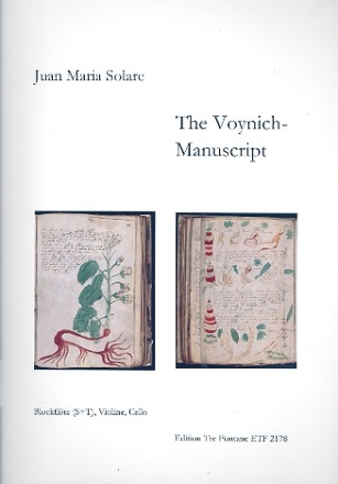 The Voynich-Manuscript fr Blockflte (S+T), Violine und Violoncello Partitur und Stimmen