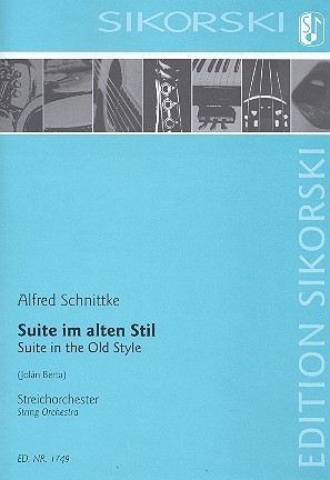 Suite im alten Stil fr Streichorchester Partitur