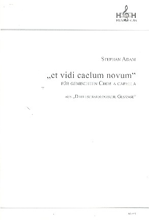 Et vidi caelum novum fr gem Chor a cappella Partitur
