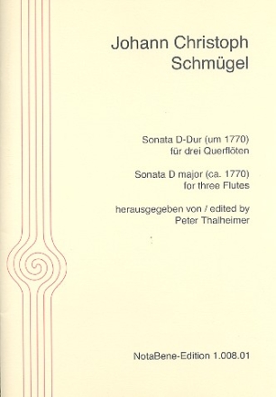 Sonata D-Dur fr 3 Flten Partitur und Stimmen