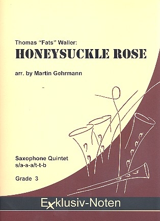 Honeysuckle Rose fr 5 Saxophone (S(A)AA(T)TBar) Partitur und Stimmen