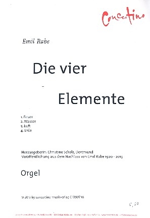 Die vier Elemente fr Orgel