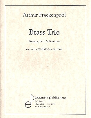 Brass Trio for trumpet, horn and trombone score and parts