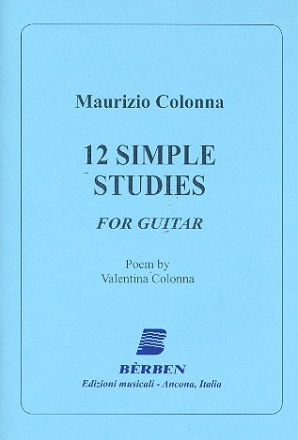 12 simple Studies for guitar