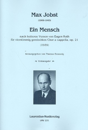 Ein Mensch op.21 fr gem Chor a cappella Partitur