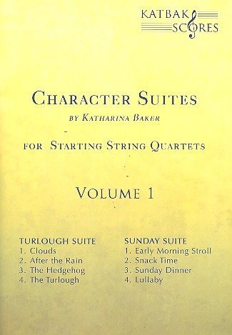 Character Suites vol.1 for string quartet score and parts