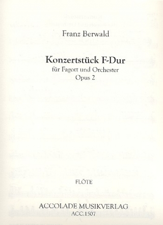 Konzertstck F-Dur op.2 fr Fagott und Orchester Harmoniestimmen