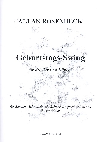 Geburtstags-Swing fr Klavier zu 4 Hnden Stimmen