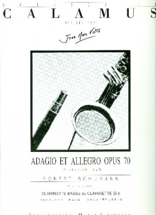 Adagio et Allegro op.70 pour clarinette basse (clarinette) et piano