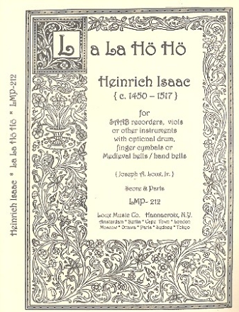 La la H H for 4 instruments (SAAB) (drum, finger cymbals or hand bells ad lib) score and parts