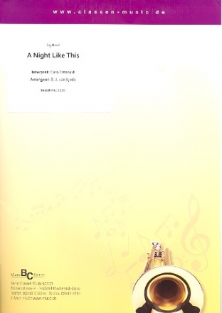 A Night like this fr Big Band Direktion und Stimmen