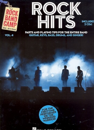 Rock Band Camp vol.4 - Rock Hits (+2 CD's) for band (guitar, keys, bass, drums, singer) parts