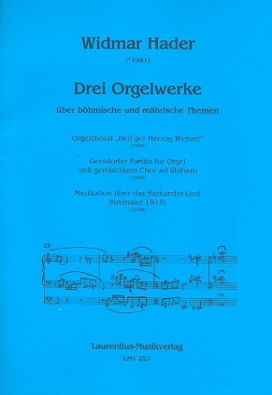 3 Orgelwerke ber bhmische und mhrische Themen