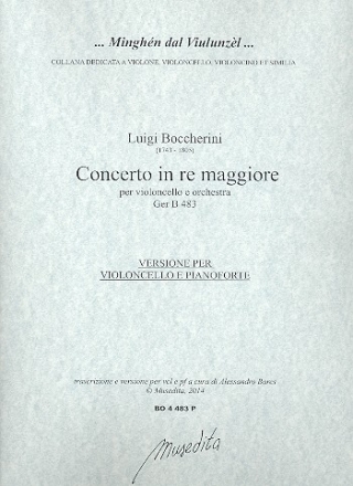 Concerto in re maggiore GerB483 fr Violoncello und Orchester fr Violoncello und Klavier