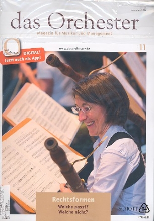 Das Orchester November 2014 Rechtsformen