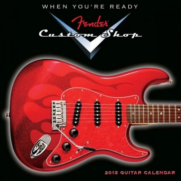 HL00125442 Calendar Fender Custom Shop Guitar 2015 Mini Wall Calendar