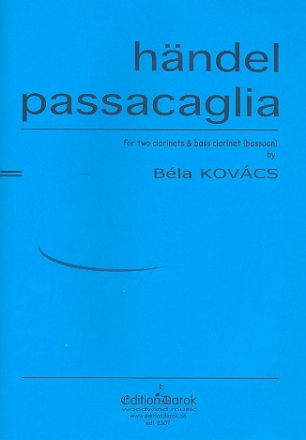 Passacaglia for 2 clarinets and bass clarinet (bassoon) score and parts