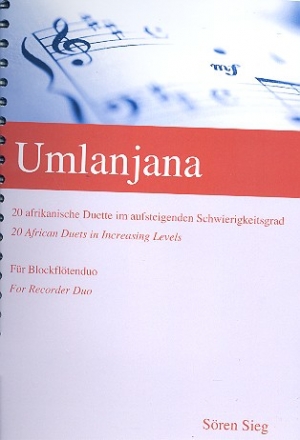 Umlanjana fr 2 Blockflten (SA, ST) Spielpartitur