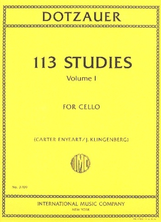 113 Studies vol.1 (nos.1 -34) for cello