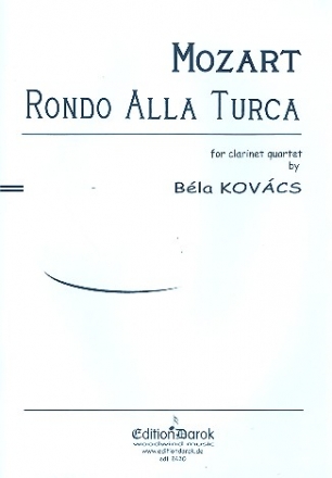 Rondo alla turca KV331 for 3 clarinets and bass clarinet score and parts