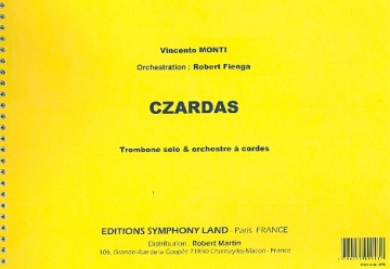 Czardas fr Posaune und Streichorchester Partitur und Stimmen