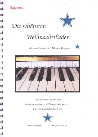 Die sch�nsten Weihnachtslieder f�r Klavier (mit Text)
