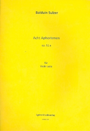 8 Aphorismen op.51a - fr Violine
