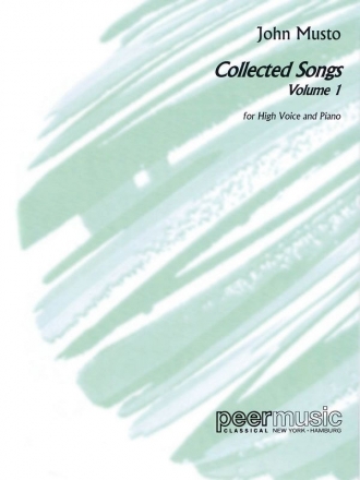 Collected Songs vol.1 for high voice and piano score