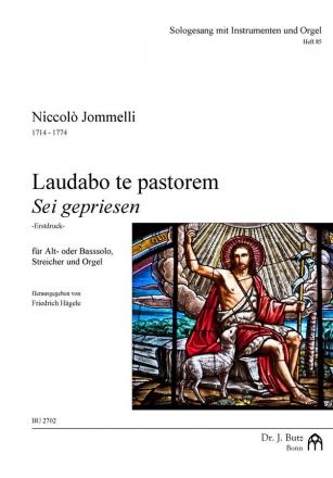 Laudabo te pastorem fr Alt (Bass), Streicher und Orgel Partitur und Instrumentalstimmen (1-1-1-1) (la/dt)