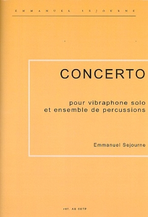 Concerto pour vibraphone et ensemble de percussions partition et parties