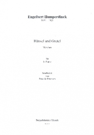 Hnsel und Gretel (Auszge) fr Keyboard/E-Piano