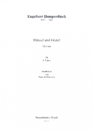 Hnsel und Gretel (Auszge) fr Keyboard/E-Piano