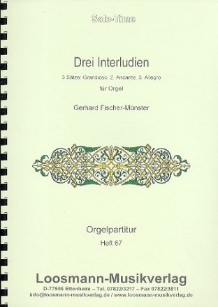 3 Interludien fr Orgel