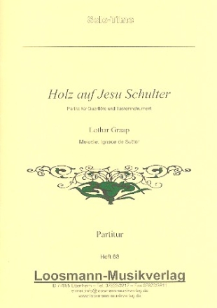 Holz auf Jesu Schulter fr Flte und Tasteninstrument Spielpartitur