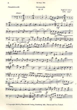 Tarantella op.18 fr Zupforchester Mandoloncello