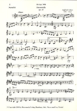Tarantella op.18 fr Zupforchester Mandola