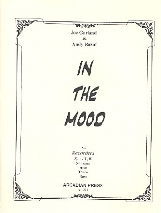 In the Mood for 4 recorders (SATB) score and parts