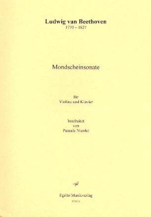 Mondscheinsonate op.27,2 (1. Satz): fr Violine und Klavier