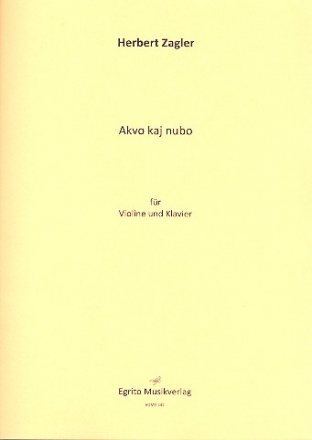 Akvo kaj nubo op.72 fr Violine und Klavier