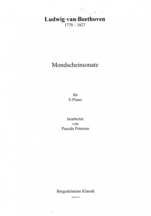 Mondscheinsonate-Kanon fr Keyboard